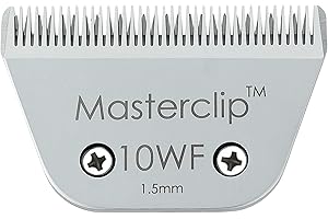 MASTERCLIP 10FW 1.5mm Light Duty Horse Clipper Blade - Available in coarse, Medium, fine, Superfine (A5 Wide Body Blade)