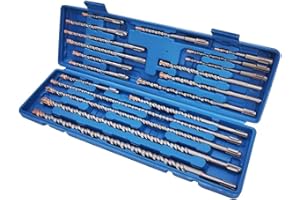 CAVATINY 20tlg SDS Plus Bohrer Set - SDS Hammerbohrer für beton, ziegel, zement, stein mit 4 Schneiden - SDS Plus-Schaft passend für Bohrhammer