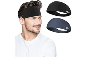 ‎LINLOOK Sport Stirnbänder für Damen und Herren, 2023 Antibakterielles Premium Schweißband Stirn, Elastisch rutschfest Haarband für Joggen,Laufen, Fitness, Yoga, Radfahren, Basketball