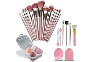 MKUP'S Make-up Pinsel Set Schmink Ei Schwamm Reiniger Gesicht Peeling Hyaluron Lippen Massage Mascara Eyeliner Lidschatten Maske Mitesser BeautySet