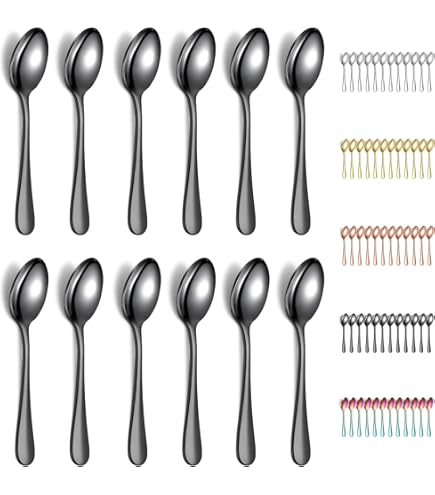 Set 6 Cucchiai Da Uovo In Plastica - 11.5cm, Per Colazione, Dessert E Cucina - Foto 6