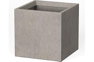 Kante Planter, Weathered Concrete, 16" x 16" x 16"