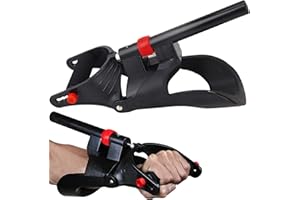 MuscleForge Entraîneur d'avant-bras, Appareil d'entraînement pour la Force de Préhension et Muscles de Avant Bras - Entraîneur de poignet - Réglable avec 5 Niveaux pour Escalade, Sport, Rééducation