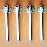 Folding Metal Floor Table Leg 4 Pieces 30 Cm Feet