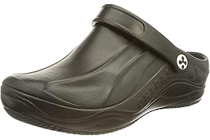 Oxypas Safety Jogger Clogs für Damen - Smooth - Leichter Arbeitsschuh für Herren, ideal für Krankenhaus, Küche oder Garten, Schwarz, Größe EU 38