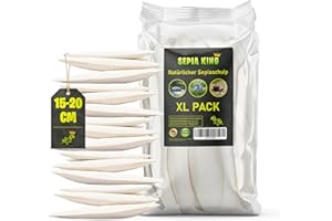 Sepia King Sepiaschalen Premium XL Vorteilspackung 250g Sepia Schalen - Optimale Kalzium und Vitaminversorgung - Nahrung, Futter für Reptilien, Schildkröten, Bartagamen, Vögel - Terrarium Zubehör