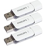 Pen Drive 32gb USB 2.0 Philips Snow Edition Grey FM32FD70E/00 chiavetta flash drive (32 GB) confezione da 3 pezzi