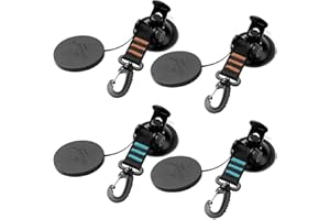 LdawyDE 4 Pièces Ventouse Crochet Ventouse Puissante Ventouse Voiture avec Crochets pour Camping Car Auvent de Voiture Maison