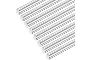 sourcing map 304 Stainless Steel Round Rods, 8mm x 80mm Solid Shaft Rods for DIY Craft Model Car Helicopter Airplane, Pack of 8