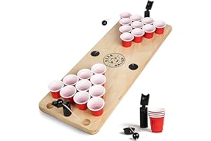 ‎BEERBALLER BeerBaller® Shot Pong - Bierpong als Shot Version | Trinkspiel Highlight 2023 | inkl 24 Shot Beer Pong Becher | Party Gadgets | Trinkspiele für Erwachsene | Saufspiele Partyspiele ab 18
