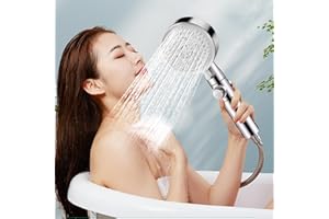 SUNNYMI LIFE Shower Head Clearance, High Pressure Shower Heads with Handheld, 8 Spray Modes, High Flow Detachable Showerhead Body Spray Shower Heads, Adjustable Shower for Home, Gym, Senior Hotel
