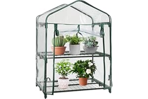 Fukamou Serra,Serre Trasparenti per Esterni in PVC | Parti e durevoli per Serre, Serra da Interni Portatile per casa, Esterno, pianta