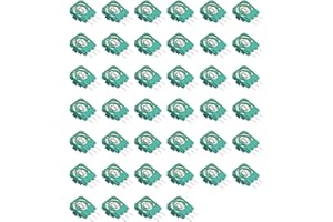 YOUNG WOLF Zapasowy czujnik potencjometru trymera kompatybilny z kontrolerami PS5, 2,3 k omów, uszczelka, części naprawcze do PS5, kciuk, analogowy joystick, 40 szt