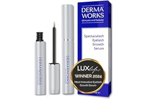 AWARD-WINNING LASH SERUM - SPECTACULASH Eyelash Serum for Growth and Thickness - Rapid Lash Eyelash Growth - Advanced Peptide Formula - Grow Longer, Fuller, Natural Lashes in 60 DAYS - by DERMAWORKS