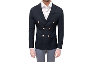 EVOGA Giacca Uomo Sartoriale Blazer Invernale Slim Fit Elegante