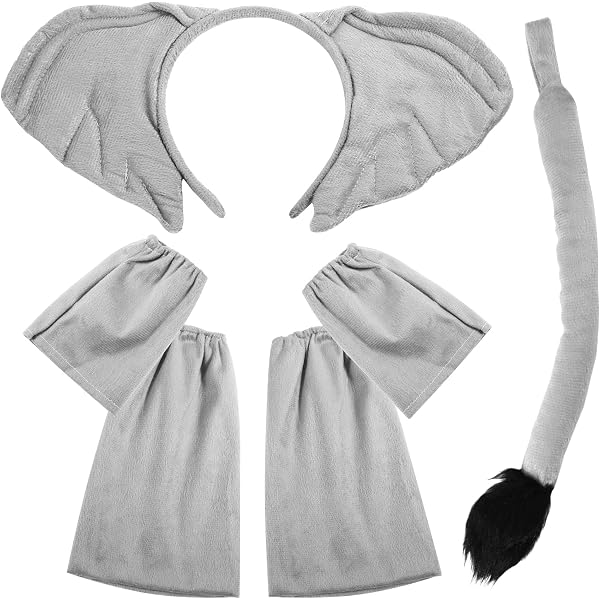 RJQZN 2 Pièces Serre Tête Oreilles Éléphant en Patchwork, Bandeau Coloré en Tissu, Accessoire de Déguisement Animal, Costume pour Journée Mondiale du Livre, Cosplay Fête RJQZN 2 Pièces Serre Tête Oreilles Éléphant en Patchwork, Bandeau Coloré en Tissu, Accessoire de Déguisement Animal, Costume pour Journée Mondiale du Livre, Cosplay Fête