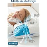 Marmaris Ortopedik Visco Yastık &ndash; Pamuk Kılıflı | Hava Kanallı |