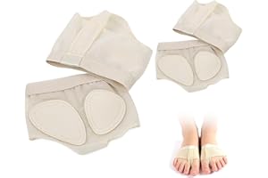 OUZHOU Anti-Slip Dance Thongs - 2 Pair Ballet Lyrical Shoes Socks, Toe Pad Foot Pads
