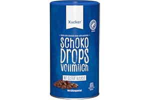 ‎XUCKER Xucker 750 g Schokoladen-Drops Edel Vollmilch - kohlenhydrat-bewusste Schoko-Drops - zahnfreundlich mit Xylit, 1er Pack (1 x 750 g)