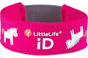 LittleLife Pulsera de Seguridad, Pulsera de Identificación para Niños con Tarjetas de Identificación para Contacto de Emergencia o Información Médica
