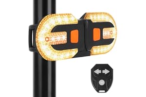 HIULLEN USB Wiederaufladbare Fahrrad Alarm, Fahrradalarm mit Fernbedienung, Drahtlose Fahrrad Alarmanlage mit Lenkfunktion, USB-Aufladung für Fahrrad