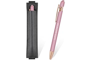 Clabby Stylo à Bille 2 en 1 Super Maîtresse Stylo à Bille Rétractable avec Trousse Cadeau de Fin d'Études d'Adieu pour Maîtresse, Maître, Professeur