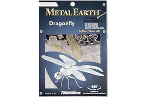 PROFESSOR PUZZLE Metal Earth - 5061064 - Maquette 3D - Insectes - Libellule - 10,8 x 9,11 x 2,97 cm - 1 pièce