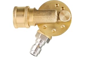 M Mingle Gutter Cleaner Attachment, Pivoting Coupler for Pressure Washer Nozzle, 240 Degree Rotation, 1/4 Inch Quick Connect, 4500 PSI