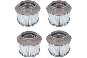 Mscomft MSPA Cartouches de Rechange de Filtre pour Tous Les modèles Whirlpool Spas Swimming Piscine,Cartouches filtrantes avec Filet pour MSpa Les spas Bubble Spa (4 pièces)