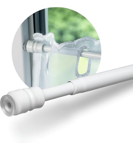 CG-Sonnenschutz Klemmstange Easy weiß ausziehbar 30-40cm, 40-60cm, 60-80cm, 80-100cm, 100-130cm, ohne Bohren Vitrage zum Klemmen Klemmstange (40-60 cm)