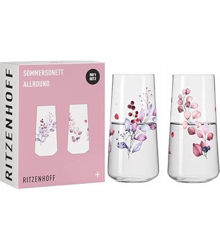 RITZENHOFF 8102003 Universal Glass Set of 2 600 ml - Tierisch Happy