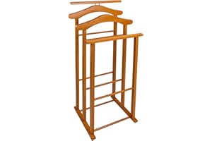 Arredamenti Italia Maxi Stojak na Ubrania, Drewno Bukowe, Brązowy, 35x35x102 cm