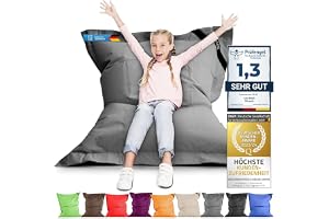 Lazy Bag® Sittsäck XL 250 Liter – Inomhus & Utomhus, 160x120 | Giant beanbag i robust nylon – tvättbart överdrag, EPS-fyllning tillverkad i Tyskland, för barn och vuxna