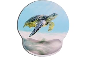 AOKSUNOVA Tappetino per Il Mouse con Cuscino in Gel ergonomico con poggiapolsi in Gel, Motivo Animale