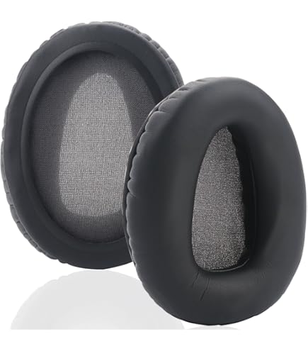 Coussinets De Rechange Pour Sony WH-1000XM6 - En Mousse à Mémoire De Forme - En Cuir Protéiné - Isolation Du Bruit - Pour Réparation - Argenté