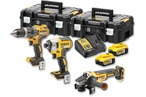 DeWALT Kit 3 Outils XR 18V 5Ah Li-ion Brushless DCK384P2T-QW
