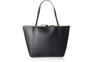 Armani Exchange Pebble Reversible, Borsa a Mano Donna, Schwarz, 29x13x44 cm (B x H x T)