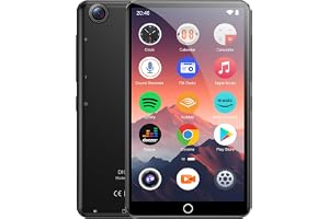 joliker MP3-spelare med Bluetooth och WiFi, 4,02 tums pekskärm Android-spelare med kamera, Spotify, Audible, Amazon Music, Deezer, HiFi-musik och högtalare, FM