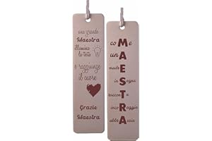 Colorfamily Coppia Segnalibri Maestra Grazie Maestra Segnalibro Regalo Fine Anno Scolastico