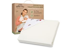 BabyToLove Serviette de bain bébé papillon extra large |Cape de bain en fibres de bambou ultra doux à capuche pour nouveau-né et tout-petit |Absorbante,hypoallergénique,idée cadeau naissance | Rainbow