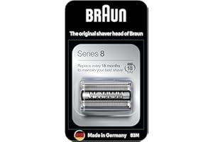 Braun 83M, Tête De Rasoir De Rechange, Originale, Pour Rasoir Électrique Series 8 – Argent