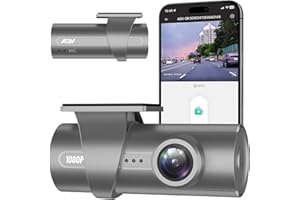 AQV Dashcam Car 1080P FHD Cámara de Coche con WiFi, 170° Gran Angular, Grabación en Bucle, G-Sensor, App Control, Super Visión Nocturna, Super Condensador Seguro, Incl. Tarjeta SD de 32GB