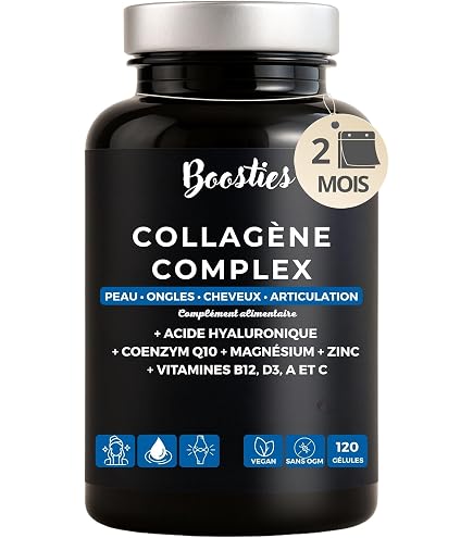 Complément Alimentaire Collagène + Acide Hyaluronique – Avec Vitamines A, C, D, B12, Pour Articulations Et Peau