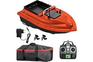 Kavolet 500m Köderboot Angeln Ferngesteuertes Futterboot, GPS Angelköderboot, 2KG Beladung Nachtangeln Köderboot mit großem Köderbehälter Automatisches Köderboot, 12000mAh wiederaufladbare Batterie
