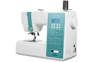 Máquina de coser digital MEDION SD36 (36 vatios, longitud y anchura de puntada ajustables, 270 patrones de puntada, luz de costura LED, enhebrador automático, botón de marcha atrás, cortador de hilo