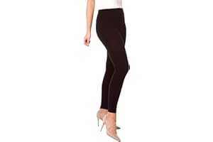 BeComfy Leggings Femme en Coton Longs Opaque Basic Beaucoup de Couleurs S,M,L,XL,2XL,3XL,4XL,5XL,6XL,7XL,8XL