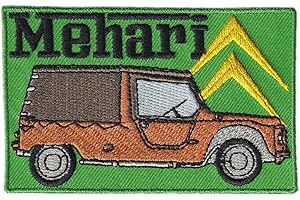 FROM HAWAII WITH LOVE A674 - Ecusson Patch Brodé Thermocollant - 9 cm x 5,7 cm - Méhari Voiture Automobile France