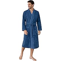 Morgenstern Badjas voor heren, capuchon, 100% katoen, badstof, Oeko-Tex