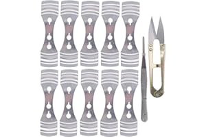 DEMON KILLER Lot de 10 mèches de bougie en métal - Pour la fabrication de bougies - Avec 1 paire de ciseaux et 1 pince à épiler
