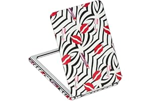 YTZJ Direct Premium Travel Makeup Vanity Mirror for Pocket Handbag Purse Wallet, Magnifying Beauty Compact Mirror for Girls Women, Portable Handheld Cosmetic Mirror Double-Sided Foldable